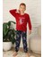Yeni Stil Sonbahar/kış Erkek Çocuk Uzay Figür Astronot Desen Polar Pijama Takımı 4565 1