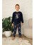 Yeni Stil Sonbahar/kış Erkek Çocuk Uzay Figür Astronot Desen Polar Pijama Takımı 4565 2
