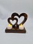 Ahşap Dekoratif Kalpli Mumluk Tealight Mum Uyumlu 2 Adet Pilli Mum Dahil 5