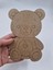 1 Adet Sevimli Ayıcık Ahşap Boyama Okul Diy Etkinlik Aktivite Sanat 15 cm x 10 cm 2