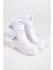 Elısa Cırt Cırtlı Paraşüt Kumaş Rugan Kadın Bot Rbt - Beyaz 3
