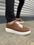 JY151 Boost Bağcıklı Cilt Erkek Günlük Sneaker Ayakkabı Cbt - Taba 1