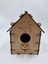 10 Adet Desenli Ahşap Kuş Yuvası Evi Boyanabilir (Etkkinlik Için) 16 cm x 13 cm x 12 cm 3