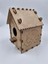 10 Adet Desenli Ahşap Kuş Yuvası Evi Boyanabilir (Etkkinlik Için) 16 cm x 13 cm x 12 cm 6
