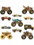 JDW07 Hot Wheels Monster Trucks Bigfoot Trophy Şampiyonları Araba ve Kamyon Çokl 2