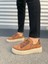 JY502 Bold Bağcıklı Süet Erkek Günlük Sneaker Ayakkabı Skt - Taba 2