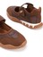 Kadın Kahverengi Ortopedik Taban Cırtlı Babet Spor Ayakkabı 5
