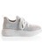Kadın Gümüş Işıltı Taşlı Yüksek Platform Tabanlı Sneaker 2