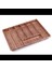 Büyük - Ahşap Renk - 7 Bölmeli Çekmece Içi Kaşıklık 50X37CM (4887) 1