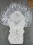 Yenidoğan Kumru Soft Cotton Taç Nakışlı Trilüks Kundak Bebek Battaniyesi Ekru 1