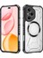 Case For Honor 400 Pro Için Manyetik Halkalı Şeffaf Akrilik Darbeye Dayanıklı Koruyucu Kılıf-Siyah (Yurt Dışından) 1
