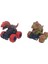 Sürtmeli Dinazor Arabalar 2'li - cm - Triceratops &amp; Stegosaurus 1