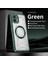 Case For Nothing Phone 2 Için Manyetik Halkalı Şeffaf Akrilik Darbeye Dayanıklı Koruyucu Kılıf-Yeşili (Yurt Dışından) 1