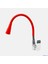 Oynar Başlıklı Çelik Spiral Üzeri Silikon Kaplama Musluk Başlığı Kobra Fonksiyonlu Musluk - Kırmızı 4