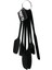 6pcs Silikon - Siyah Mutfak Seti 2 Kaşık - 3 Spatula - Yumurta Fırça Metal Asma Halkalı (4887) 1