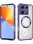 Case For Infinix Note 30 Pro Için Manyetik Halkalı Şeffaf Akrilik Darbeye Dayanıklı Koruyucu Kılıf-Mor (Yurt Dışından) 1