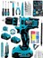 Alman Technology 58 V 5 Ah Darbeli Çift Akülü Şarjlı Vidalama Matkap 32 Parça Hobi Set 1