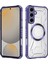 Case For Samsung Galaxy S24 Fe Için Manyetik Halkalı Şeffaf Akrilik Darbeye Dayanıklı Koruyucu Kılıf-Mor (Yurt Dışından) 1