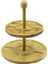 5 Bölmeli - Yuvarlak - 2 Katlı Ahşap Bambu Sunumluk Çap: 19.5cm -- 24.5cm (4887) 1