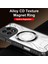 Case For Oneplus 13 Için Manyetik Halkalı Şeffaf Akrilik Darbeye Dayanıklı Koruyucu Kılıf-Siyah (Yurt Dışından) 3