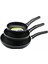 3 Boy Teflon Tava Seti Bakalit SAPLI16-20-24CM. (4887) 2