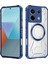 Case For Xiaomi Redmi Note 13 Pro 5g Için Manyetik Halkalı Şeffaf Akrilik Darbeye Dayanıklı Koruyucu Kılıf-Mavi (Yurt Dışından) 1