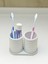 Modern Banyo Düzenleyici V2 - Diş Fırçalık Seti - Ikili Set - Beyaz - 10CM 2