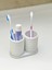 Modern Banyo Düzenleyici V2 - Diş Fırçalık Seti - Ikili Set - Beyaz - 10CM 4