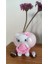 Sevimli Kedi Figürü Pembe 3