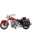 1:12 Ölçekli Model Motosiklet - Classic - HX796 - Kırmızı (Lisinya) 2
