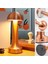 Mantar Model Bronz Renk Şarjlı Dokunmatik 3 Renkli LED Masa Lambası (4887) 5