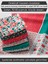 %100 Pamuk Saten Kumaş Panel – 6 Desenli Dijital Baskılı Tek Parça Patchwork Kumaş | 140 G/m², 155×100 cm 1
