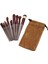 13PCS Eflatun Kadife Torbalı Makyaj Fırça Set (4887) 1