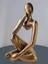 3D Düşünen Modern Figür,biblo,altın Rengi HEYKEL-20CM 1