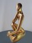 3D Düşünen Modern Figür,biblo,altın Rengi HEYKEL-20CM 2