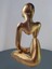 3D Düşünen Modern Figür,biblo,altın Rengi HEYKEL-20CM 3