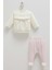 Mıddle Castle Roba Fırfırlı Kadife Alt Üst Takım - Caramell - TKK2142 - Pudra - 1 - 3 Ay - TKK2142-PUDRA-1 - 3 Ay Pudra 1