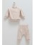 Petıte Baby Love Nakışlı Alt Üst Takım - Caramell - TKK2005 - Vizon - 3 - 6 Ay - TKK2005-VIZON-3 - 6 Ay Vizon 1