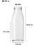 2 Adet Plastik Kapaklı 500 ml Sürahi Süt, Ayran, Su, Limonata Meşrubat Şişesi Cam Şişe 500CC 2