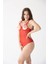 Göğsü ve Arkası Açık Kırmızı Fantazi Babydoll Gecelik TRK1292 4