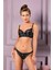 Zincir Detaylı Toparlayıcı Minimizer Sütyen Slip Külot Takım Siyah (TRK31741) 1