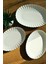 Bone Luz Form Kayık Tabak Seti Platin 3 Parça 4