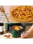100 Adet Air Fryer Pişirme Kağıdı Tek Kullanımlık Yağlı Kağıdı Yuvarlak Tabak Model (4887) 3