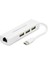 Type-C Hub Combo 3*usb + Lan Beyaz (Macbook) HDX7007 1