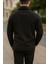 Erkek Polo Yaka Düğmeli Polar Sweatshirt Reglan Kol 2