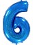 Rakam Balon 6 Rakamı Mavi - 70CM 1