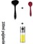 2'lü Silikon Kaliteli Kaşık (27.5cm ve 20CM) ve Yağdanlık SETI(220ML) 1