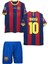 Barcelon'a Messi 2011 London Retro Futbol Çocuk Forması 2'li Set Forma + Short 1
