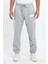 Stwd Baskılı Regular Kışlık 3 Iplik Şardonlu Beli ve Paçası Lastikli Gri Jogger Eşofman Altı RF0545 1
