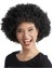 Siyah Renk Kıvırcık Afro Bonus Peruk Parti Peruğu 1